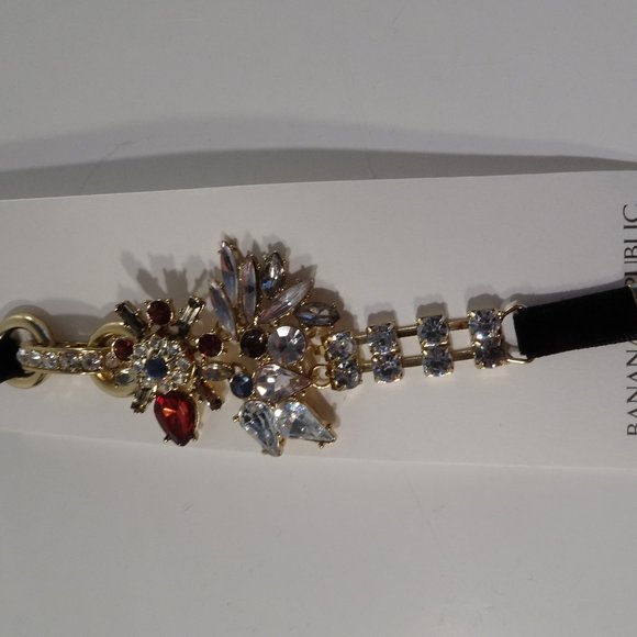 Banana Reublic Treasure Trove Fireworks Savannah Crystal Toggle Bracelet NWT 74 - Picture 5 of 7